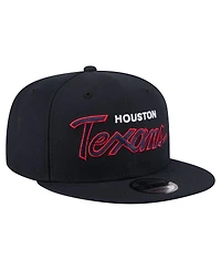 New Era Men's Navy Houston Texans Core Team Script 9FIFTY Snapback Hat