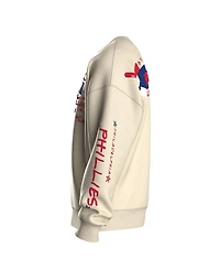 Fanatics Women's Beige Philadelphia Phillies Graffiti Fleece Sweatshirt