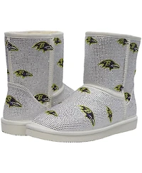 Cuce Women's Baltimore Ravens Logo Pull on Ankle Boots
