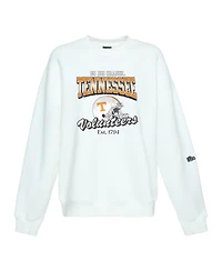 Hype And Vice Women's White Tennessee Volunteers Classic Era Sweatshirt