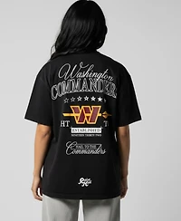 The Wild Collective Men's and Women's Black Washington Commanders Mineral Washed T-Shirt