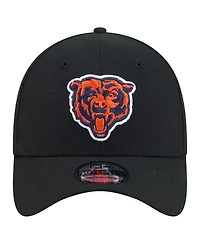 New Era Men's Black Chicago Bears Core Team 39THIRTY Flex Hat
