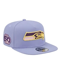 New Era Men's Lavender Seattle Seahawks Bloom A-Frame 9FIFTY Snapback Hat