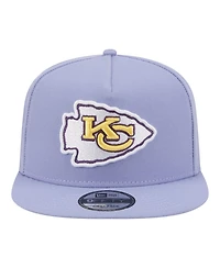 New Era Men's Lavender Kansas City Chiefs Bloom A-Frame 9FIFTY Snapback Hat
