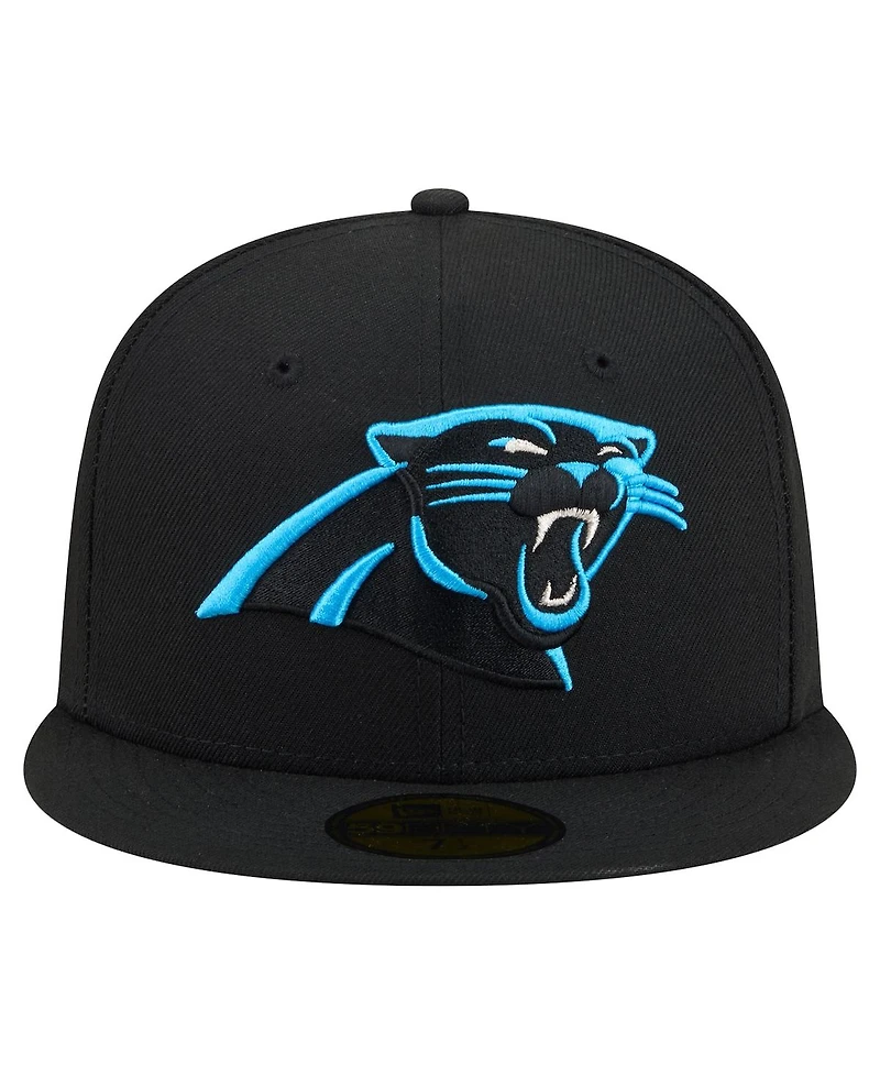 New Era Men's Black Carolina Panthers 59FIFTY Fitted Hat