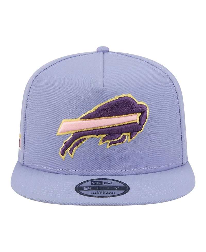 New Era Men's Lavender Buffalo Bills Bloom A-Frame 9FIFTY Snapback Hat