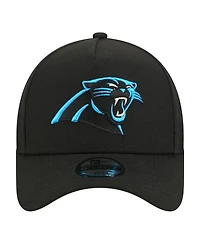 New Era Big Boys and Girls Black Carolina Panthers 9FORTY A-Frame Adjustable Hat