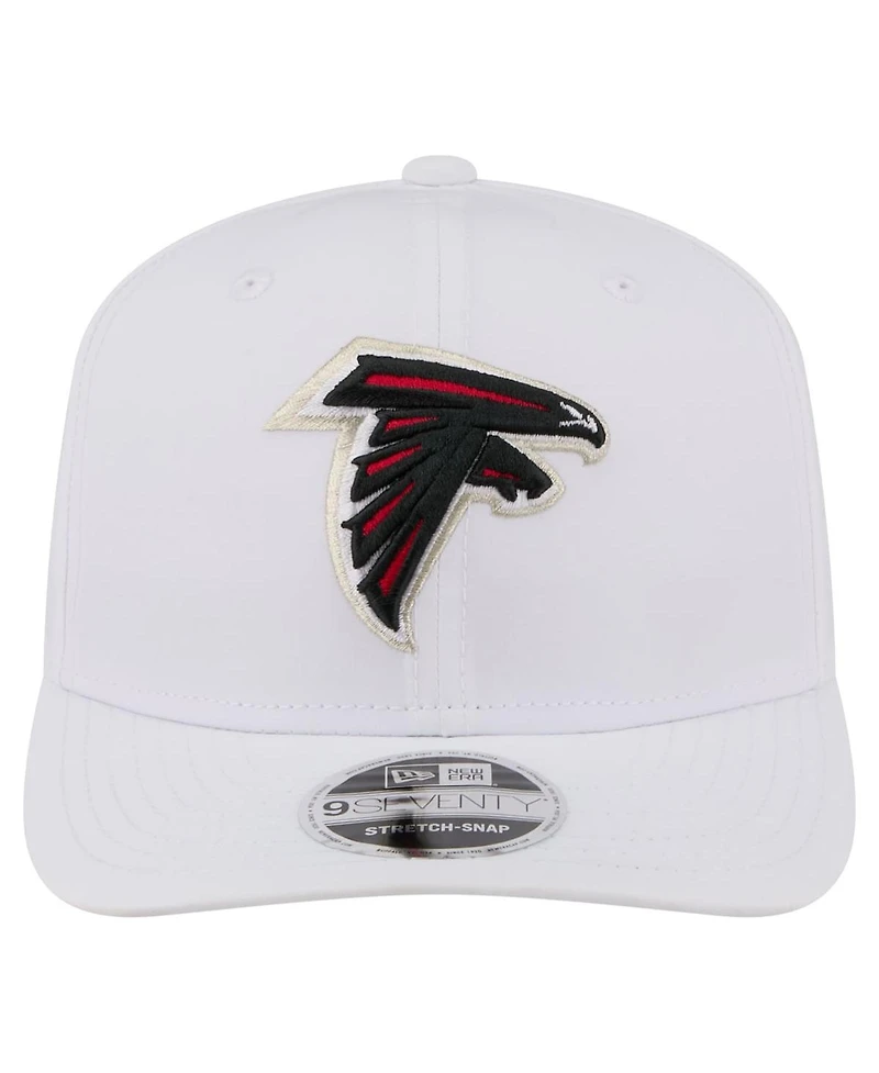 New Era Men's White Atlanta Falcons Name Plate 9SEVENTY Adjustable Hat