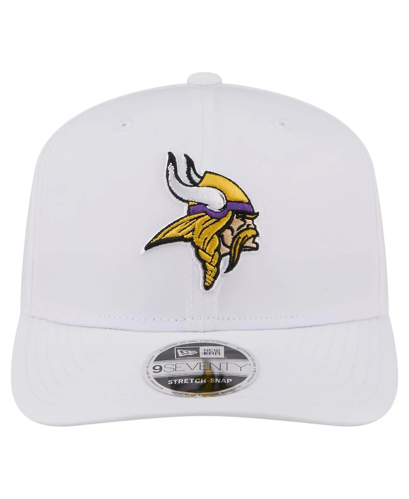 New Era Men's White Minnesota Vikings Name Plate 9SEVENTY Adjustable Hat