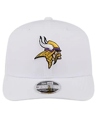 New Era Men's White Minnesota Vikings Name Plate 9SEVENTY Adjustable Hat