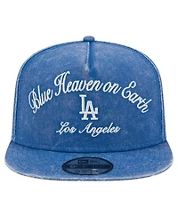 New Era Men's Royal Los Angeles Dodgers City Slogan A-Frame 9FIFTY Snapback Hat