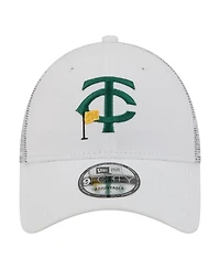 New Era Men's White Minnesota Twins Flag 9FORTY Trucker Adjustable Hat