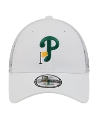 New Era Men's White Philadelphia Phillies Flag 9FORTY Trucker Adjustable Hat