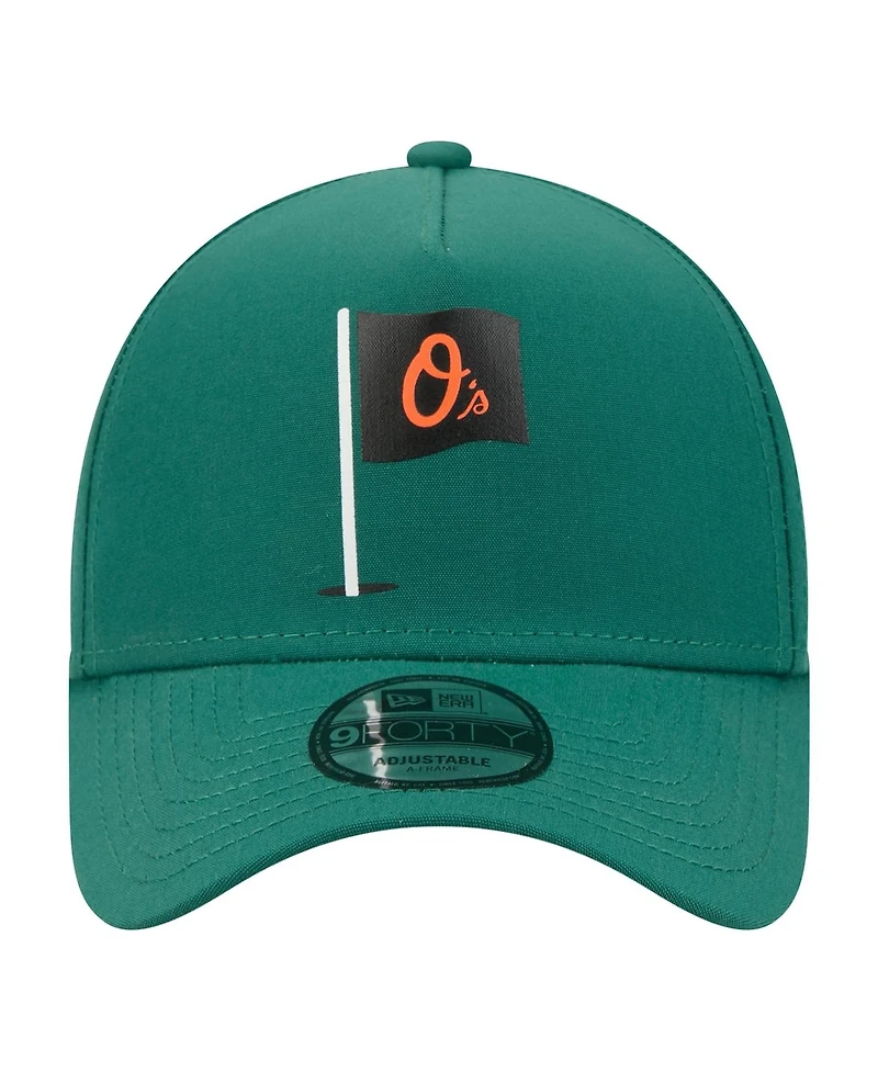 New Era Men's Green Baltimore Orioles Pin Seeker 9FORTY A-Frame Adjustable Hat