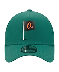 New Era Men's Green Baltimore Orioles Pin Seeker 9FORTY A-Frame Adjustable Hat