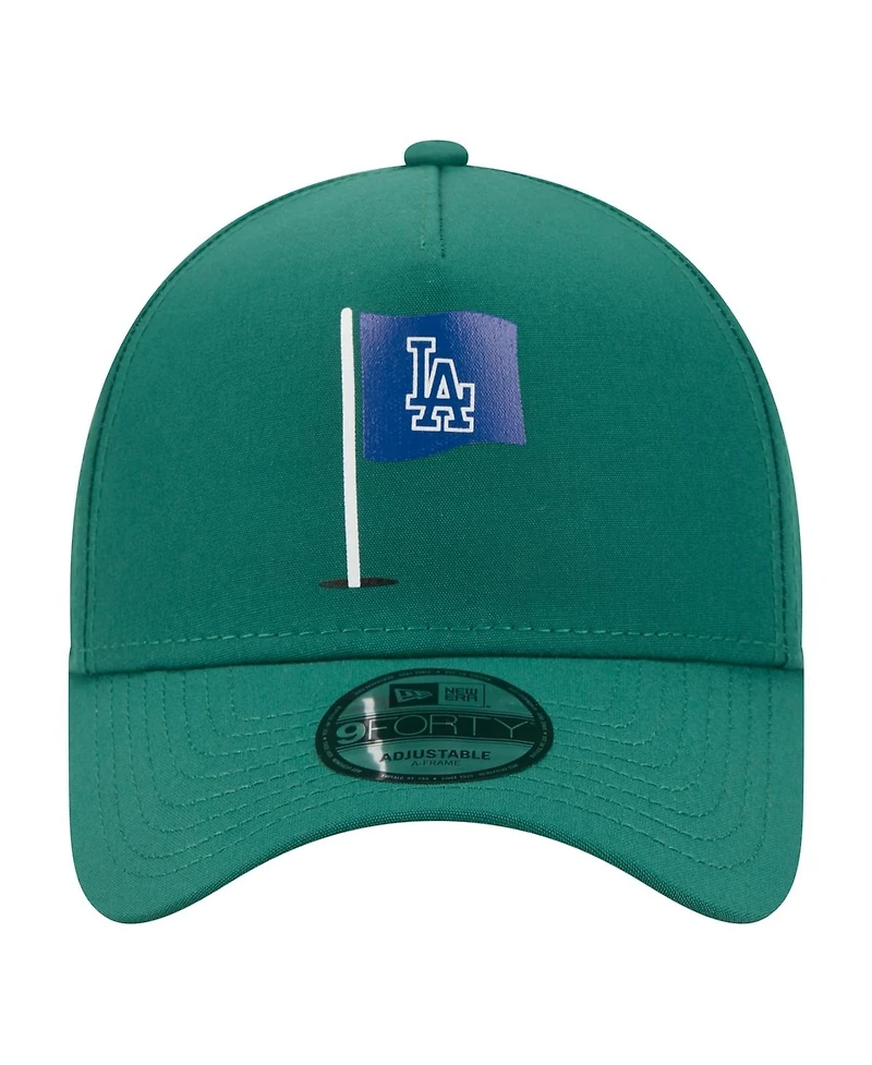 New Era Men's Green Los Angeles Dodgers Pin Seeker 9FORTY A-Frame Adjustable Hat