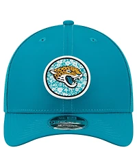 New Era Men's Teal Jacksonville Jaguars Floral 9FORTY M-Crown Trucker Adjustable Hat