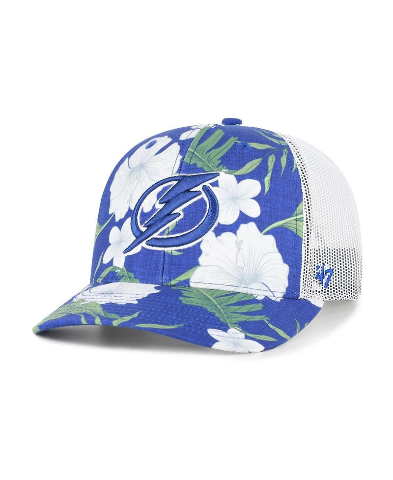 '47 Brand Men's Royal/White Tampa Bay Lightning Beach Side Adjustable Trucker Hat