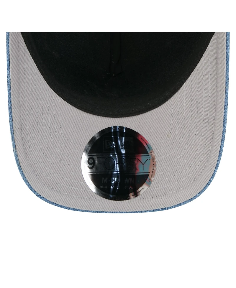 New Era Men's and Women's Denim Atlanta Braves A-Frame 9FORTY Adjustable Hat