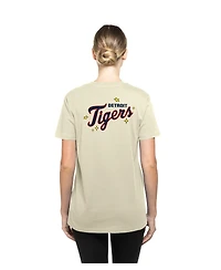 New Era Women's Cream Detroit Tigers Stars Cap T-Shirt