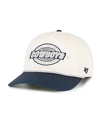 '47 Brand Men's Natural/Navy Dallas Cowboys Frame Out Two-Tone Hitch Adjustable Hat