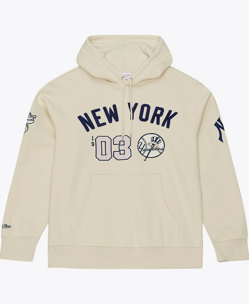 Mitchell & Ness Men's Cream New York Yankees Yacht Rock Fleece Hoodie
