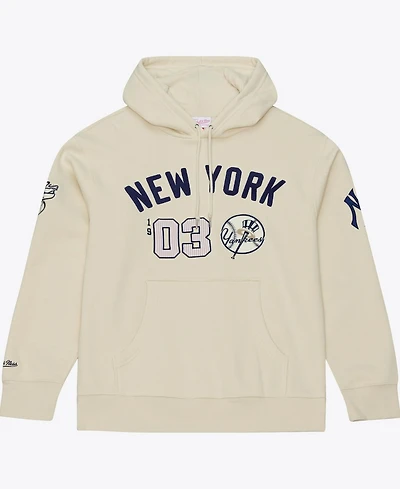 Mitchell & Ness Men's Cream New York Yankees Yacht Rock Fleece Hoodie