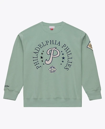 Mitchell & Ness Men's Green Philadelphia Phillies Yacht Rock Fleece Sweatshirt