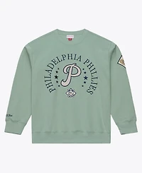 Mitchell & Ness Men's Green Philadelphia Phillies Yacht Rock Fleece Sweatshirt
