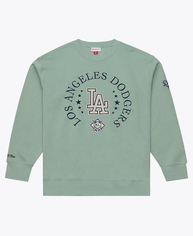 Mitchell & Ness Men's Green Los Angeles Dodgers Yacht Rock Fleece Sweatshirt
