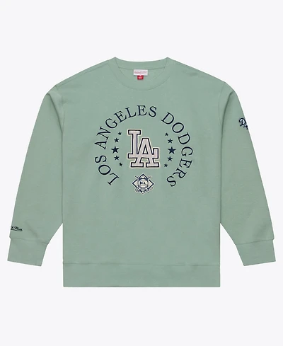 Mitchell & Ness Men's Green Los Angeles Dodgers Yacht Rock Fleece Sweatshirt