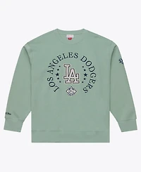 Mitchell & Ness Men's Green Los Angeles Dodgers Yacht Rock Fleece Sweatshirt