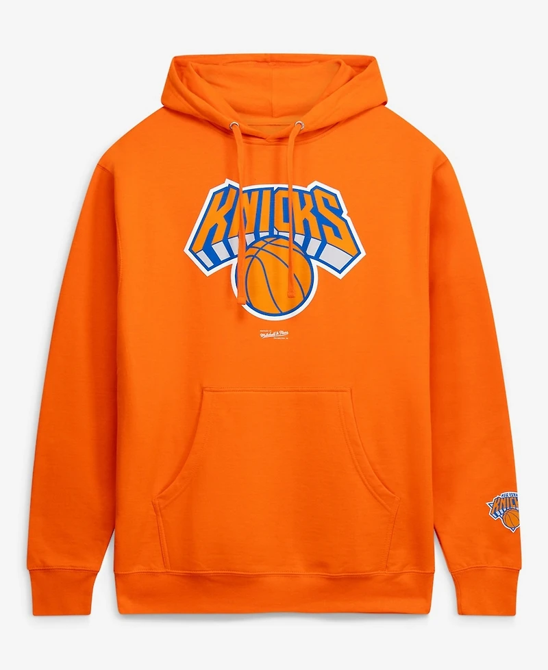 Mitchell & Ness Men's Orange New York Knicks Fleece Hoodie
