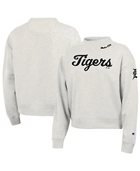 Champion Women's Stone Detroit Tigers Triumph Tri-Blend Sweatshirt