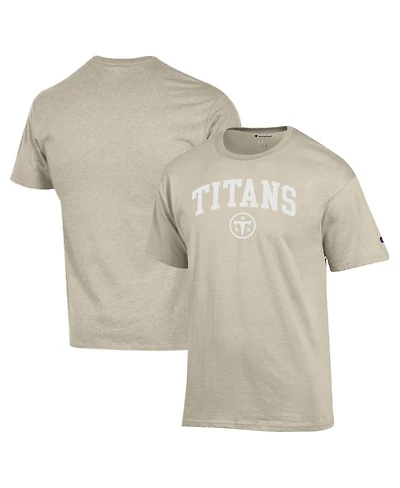 Champion Men's Oatmeal Tennessee Titans Jersey T-Shirt