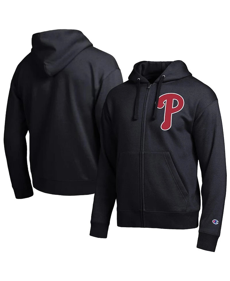 Champion Men's Black Philadelphia Phillies All-Star Full-Zip Hoodie