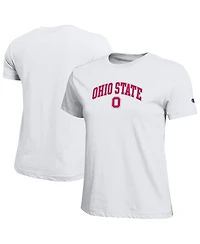 Champion Women's White Ohio State Buckeyes Arched Over Logo T-Shirt