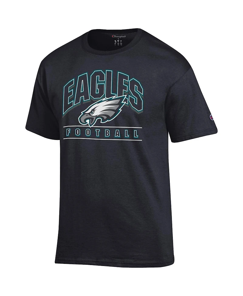 Champion Men's Black Philadelphia Eagles Football T-Shirt