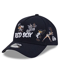 New Era Big Boys and Girls Navy Boston Red Sox Looney Tunes A-Frame 9FORTY Adjustable Hat