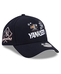 New Era Big Boys and Girls Navy New York Yankees Looney Tunes A-Frame 9FORTY Adjustable Hat