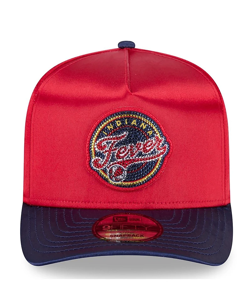 New Era Men's and Women's Red/Navy Indiana Fever 2026 Wnba Draft Satin A-Frame 9FORTY Adjustable Hat
