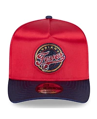 New Era Men's and Women's Red/Navy Indiana Fever 2026 Wnba Draft Satin A-Frame 9FORTY Adjustable Hat
