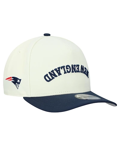 New Era Men's Cream New England Patriots Upside Down 9FIFTY A-Frame Snapback Hat