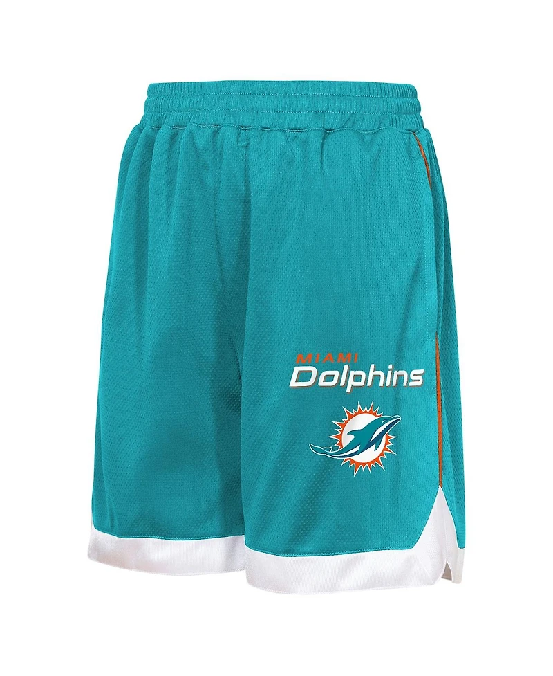Outerstuff Big Boys and Girls Aqua Miami Dolphins All Star Mesh Shorts