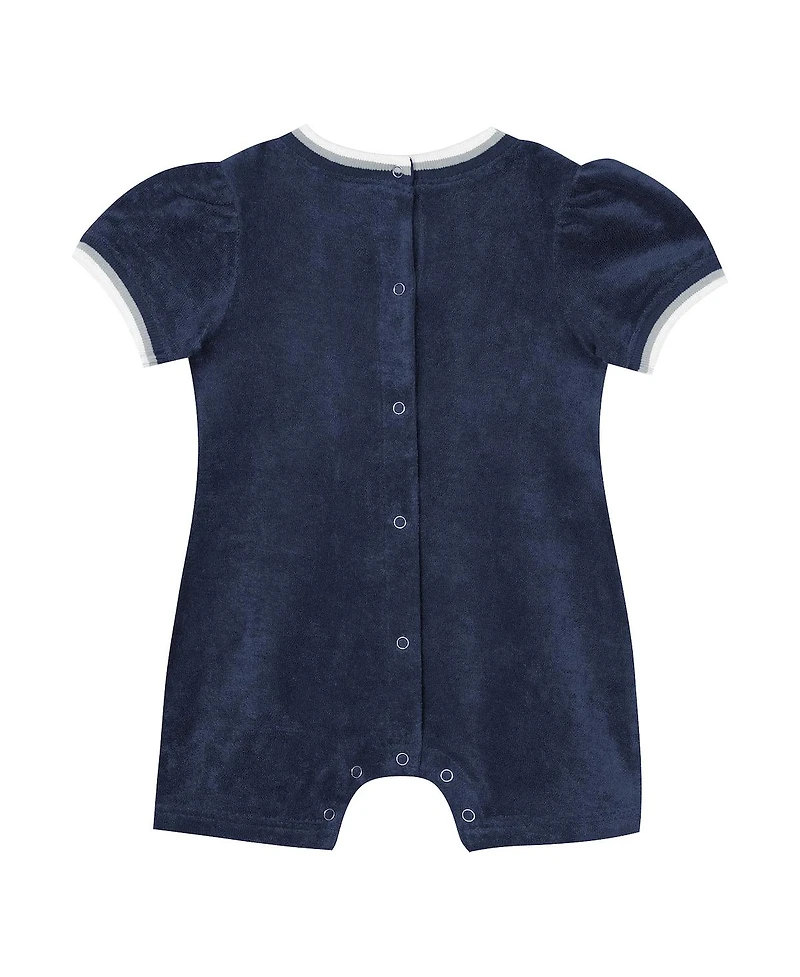 Outerstuff Baby Girls Navy New York Yankees Wind-Up Coverall Shorts