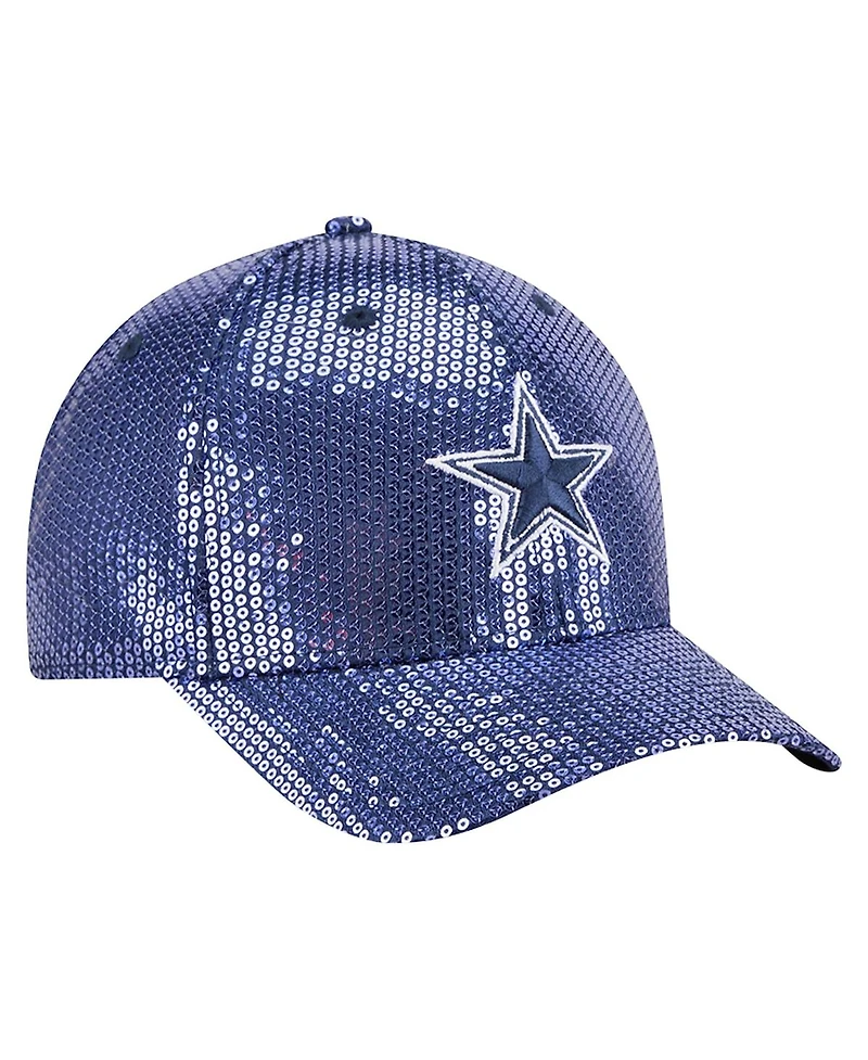 New Era Women's Navy Dallas Cowboys Sequin 9FORTY Adjustable Hat