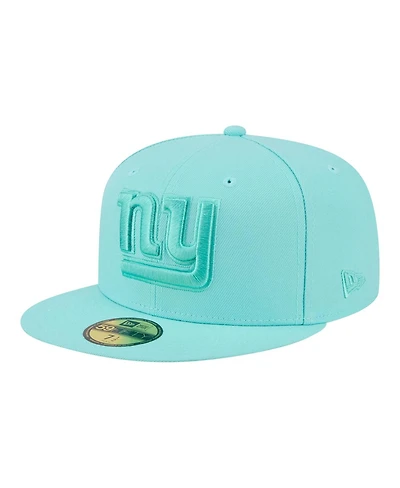 New Era Men's Turquoise York Giants Color Pack 59FIFTY Fitted Hat