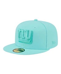 New Era Men's Turquoise York Giants Color Pack 59FIFTY Fitted Hat