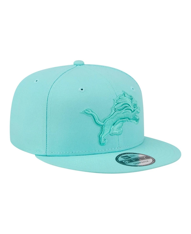 New Era Men's Turquoise Detroit Lions Colorpack 9FIFTY Snapback Hat