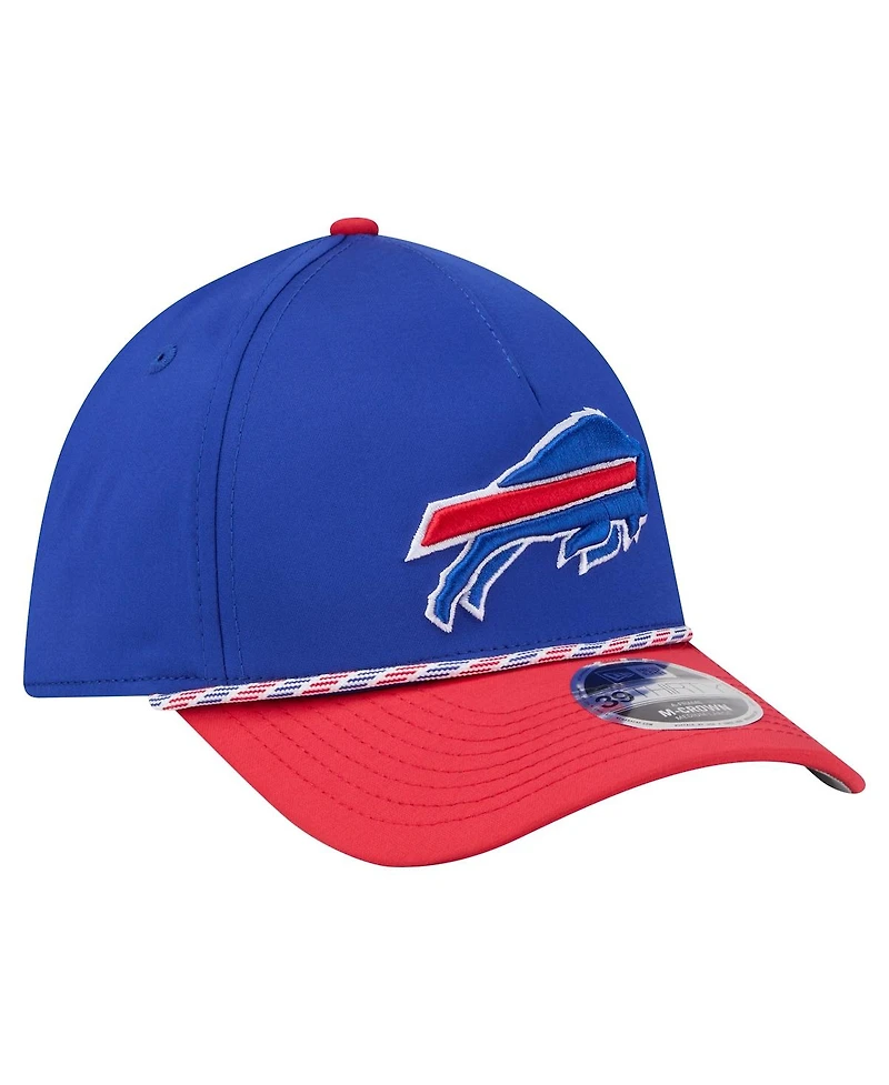 New Era Men's Royal/Red Buffalo Bills Rope M-Crown A-Frame 39THIRTY Flex Hat